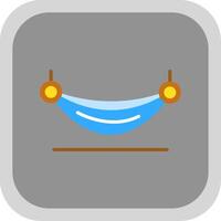 Hammock Flat round corner Icon Design vector