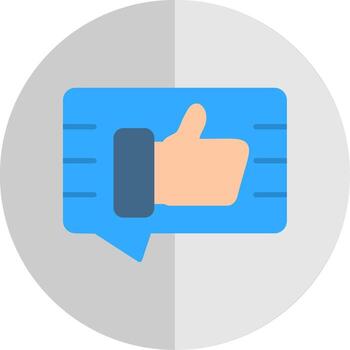 realimentación plano escala icono diseño vector