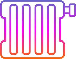 Radiator Line Gradient Icon Design vector