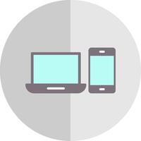 Devices Flat Scale Icon Design vector