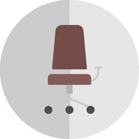 Office Chair Flat Scale Icon Design vector