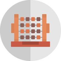 Abacus Flat Scale Icon Design vector