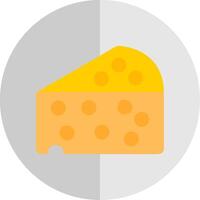 Cheese Flat Scale Icon Design vector