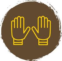 Glove Line Gradient Icon Design vector