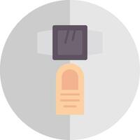 Smartwatch Flat Scale Icon Design vector