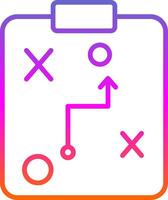 Planning Line Gradient Icon Design vector