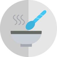 Soup Flat Scale Icon Design vector