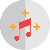 música plano escala icono diseño vector