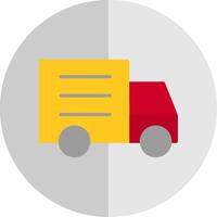 Truck Flat Scale Icon Design vector