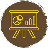 Whiteboard Line Gradient Icon Design vector
