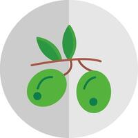 Olives Flat Scale Icon Design vector