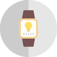 reloj de pulsera plano escala icono diseño vector