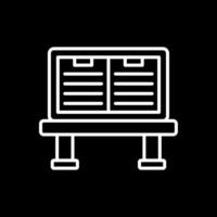 Unit Line Inverted Icon Design vector