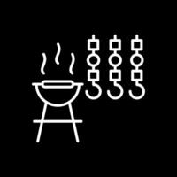 Bbq Line Inverted Icon Design vector