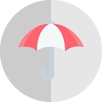 Parasol Flat Scale Icon Design vector