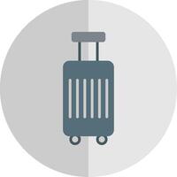 Luggage Flat Scale Icon Design vector