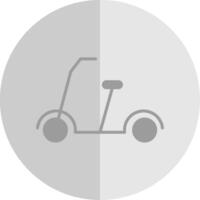 Kick Scooter Flat Scale Icon Design vector