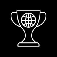 World Line Inverted Icon Design vector
