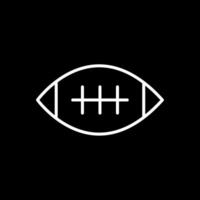 Football Line Inverted Icon Design vector