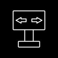 Signaling Line Inverted Icon Design vector