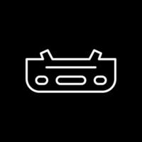Bumper Line Inverted Icon Design vector