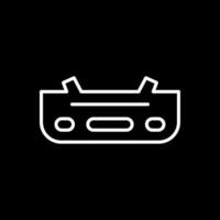 Bumper Line Inverted Icon Design vector