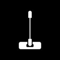 Mop Glyph Inverted Icon Design vector