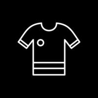 Shirt Line Inverted Icon Design vector