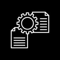 File Management Line Inverted Icon Design vector