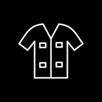 Shirt Line Inverted Icon Design vector