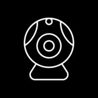 Web camera Line Inverted Icon Design vector