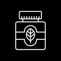 Essential Oil Line Inverted Icon Design vector