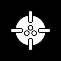 Paintbal Glyph Inverted Icon Design vector