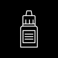 Serum Line Inverted Icon Design vector