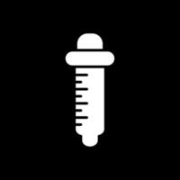 Pipette Glyph Inverted Icon Design vector