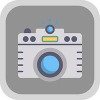 Photo Flat round corner Icon Design vector