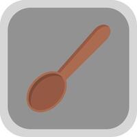 Spoon Flat round corner Icon Design vector