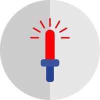 Light Stick Flat Scale Icon Design vector