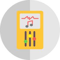 Music Player Flat Scale Icon Design vector