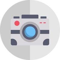 Camera Flat Scale Icon Design vector