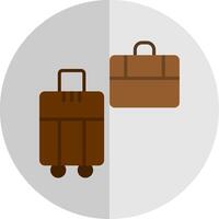 Bags Flat Scale Icon Design vector