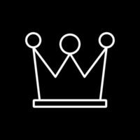 High Quality Content Line Inverted Icon Design vector
