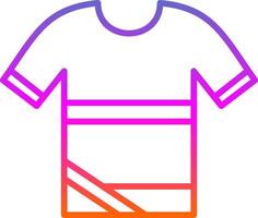 camisa línea degradado icono diseño vector