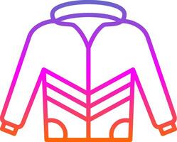 Coat Line Gradient Icon Design vector