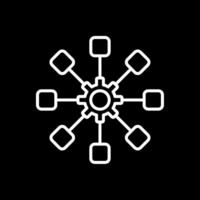 Structure Line Inverted Icon Design vector
