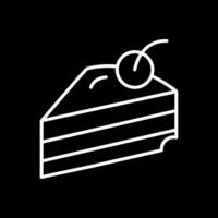 Pastelería línea invertido icono diseño vector