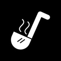 Ladle Glyph Inverted Icon Design vector