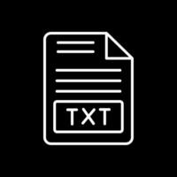 Text File Line Inverted Icon Design vector