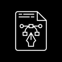 File Line Inverted Icon Design vector