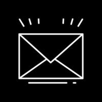 Letter Line Inverted Icon Design vector